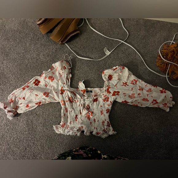 Zara printed linen top - Picture 2 of 3